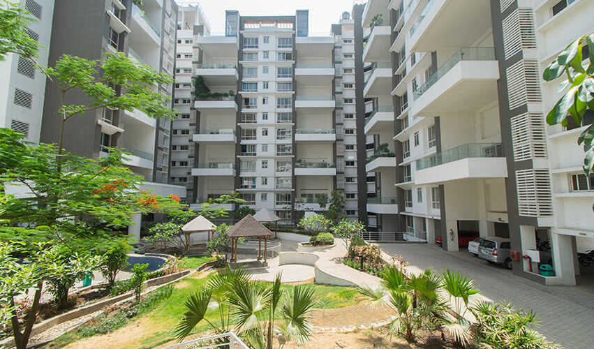 Marvel residential complex - Modern apartment buildings with landscaped courtyard